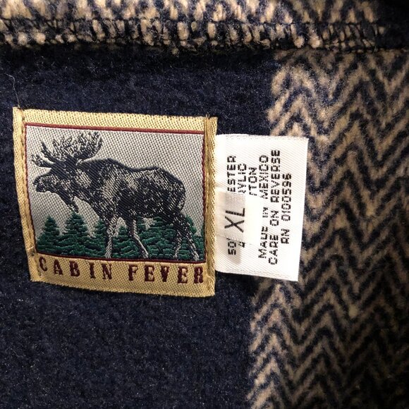 Black & Tan Plaid Cabin Fever Coat, Size XL - Picture 7 of 8